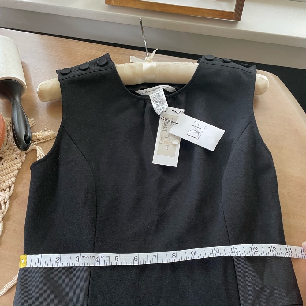 DIANE VON FURSTENBERG the Jacinta Sheath dress wool designer limited edition - Picture 11 of 11